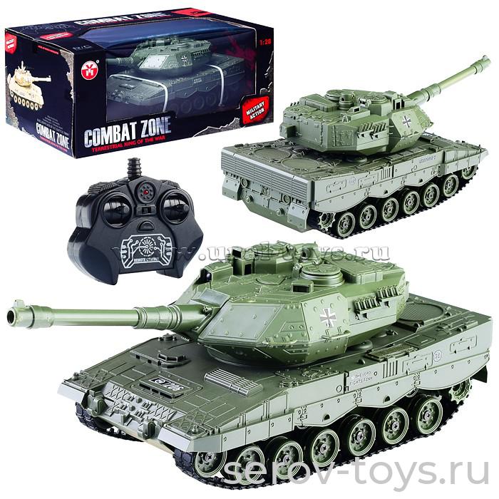 Танк р/у YH4101F-3 Боевая зона на аккумуляторе 1:28 в кор