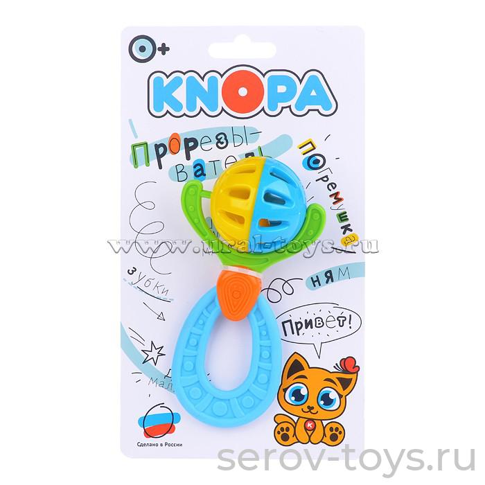 Погремушка-прорезыватель 80018 Юпитер на листе KNOPA