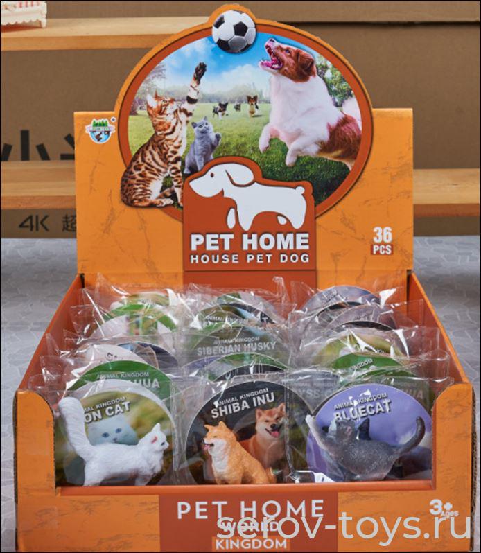 Фигурки животных домашнего питомца JS20-5 в шоубоксе микс FCJ0913019 в пак