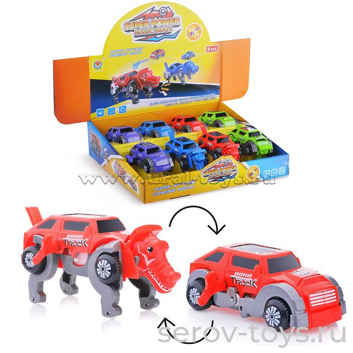 Трансформер (динозавр-машина)ZS-18A заводной в ассорт