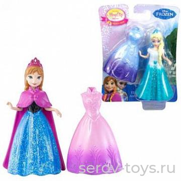 Кукла Холодное Сердце Принцессы мини Y9969 с доп нарядом (9970 Анна)