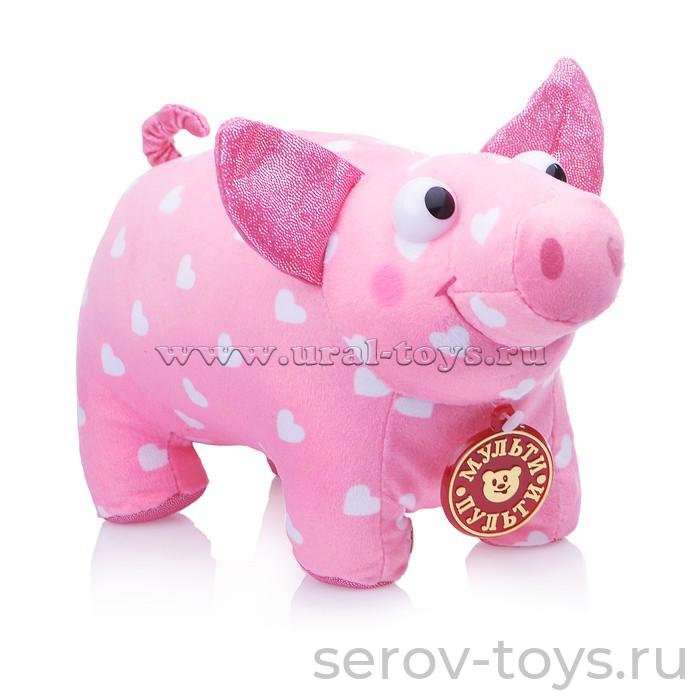 Мульти-Пульти  Деревяшки Поросёнок Хрю V92660/20 озвуч 20см СТОПЦЕНА (не озвученная)