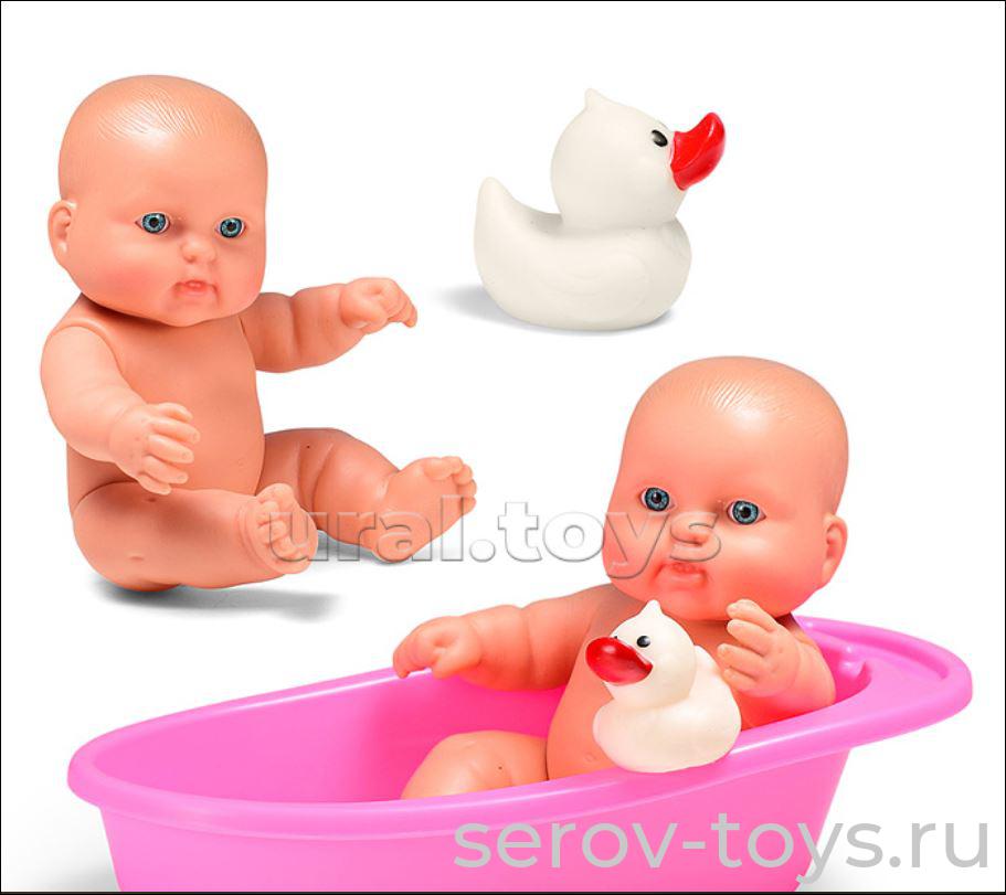 Карапуз в ванночке В4744 девочка в пак