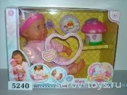 Пупс Дочки-матери 5240 Волшебный домик в кор. (Кукла интерактивная для детей старше 3-х лет)