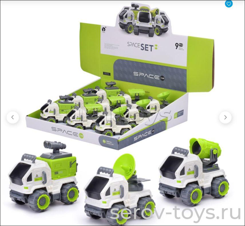Машина 77991 КосмоТачка Зеленая инерц 9шт в кор