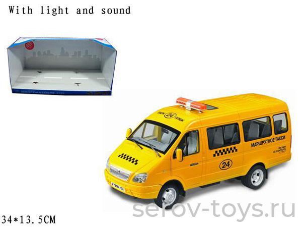 Машина Газель 9124E Маршрутное такси инерц свет звук в кор