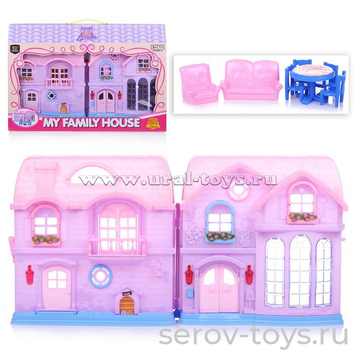 Дом для маленьких фигурок 80613  свет звук в кор.