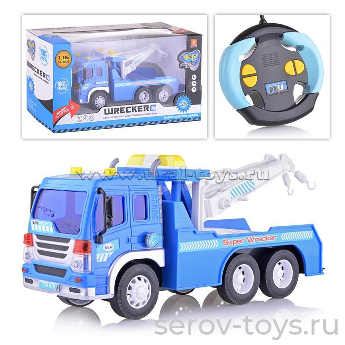 Машина р/у 1:16 WY992 Эвакуатор свет звук Wenyi