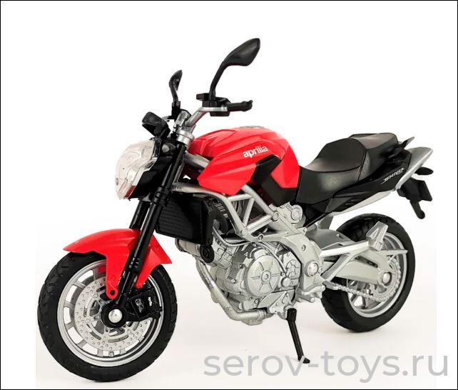 Модель 1:18 мотоцикла Aprilia Shiver 750 красный 12832PW