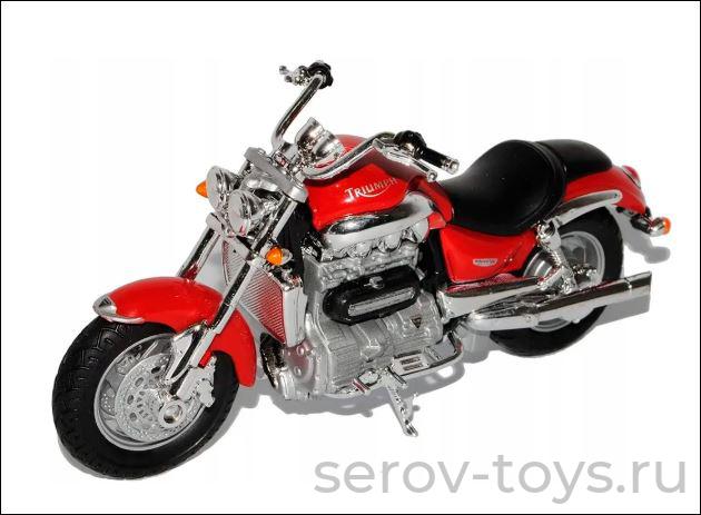 Модель 1:18 мотоцикла Triumph Rocket III красный 12804PW