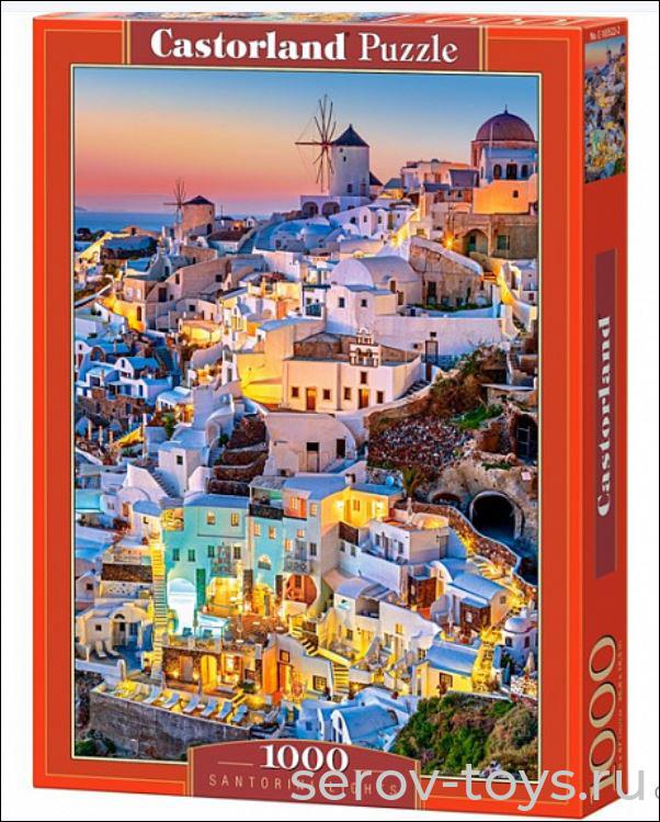 Пазл 1000 Огни Санторини С-103522 Castor Land