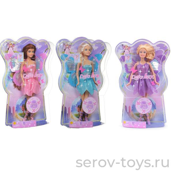 Кукла Люси 8135 с крыльями с аксесс на блистере