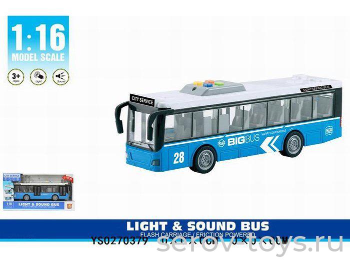 Автобус 1:16  WY910B Рейсовый свет звук Wenyi