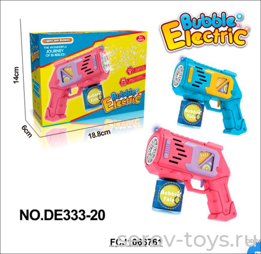 Мыльные пузыри Пистолет DE333-20  в ассорт FCJ1066761 в кор
