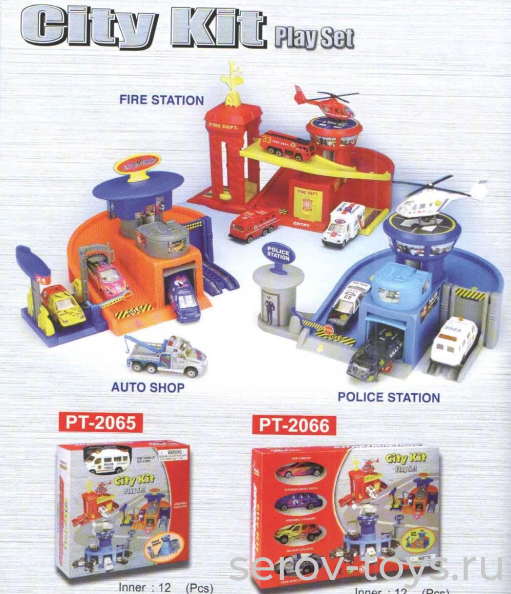 Набор Городская станция с машинками в кор. РТ 2066 PIONEER