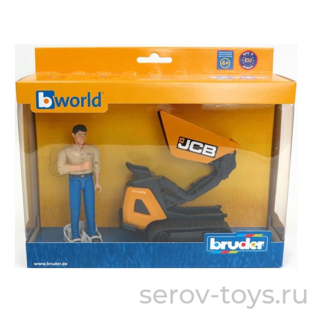 Гусеничный перевозчик 62-004 сыпучих грузов JCB Dumpster HTD-5 c рабочим