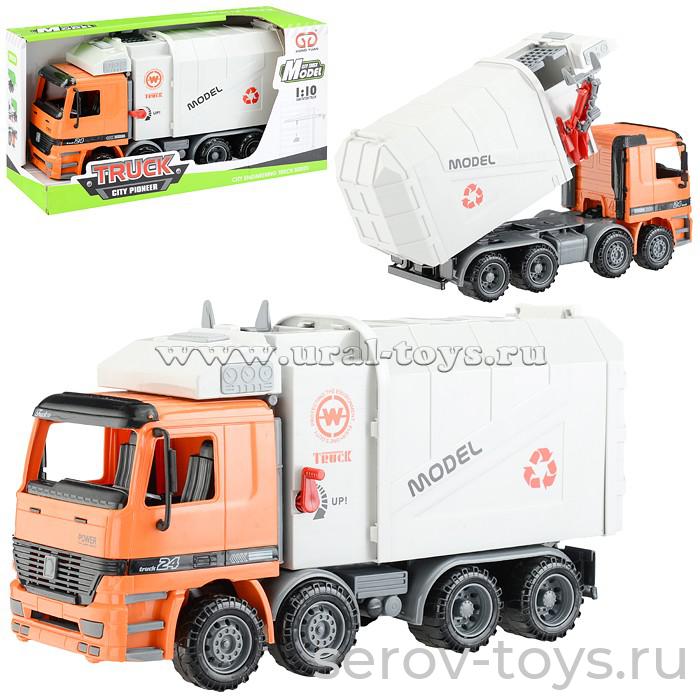 Машина 1:10 Спецтехника 9998-39 Мусоровоз- инерц в кор Xiong yuan