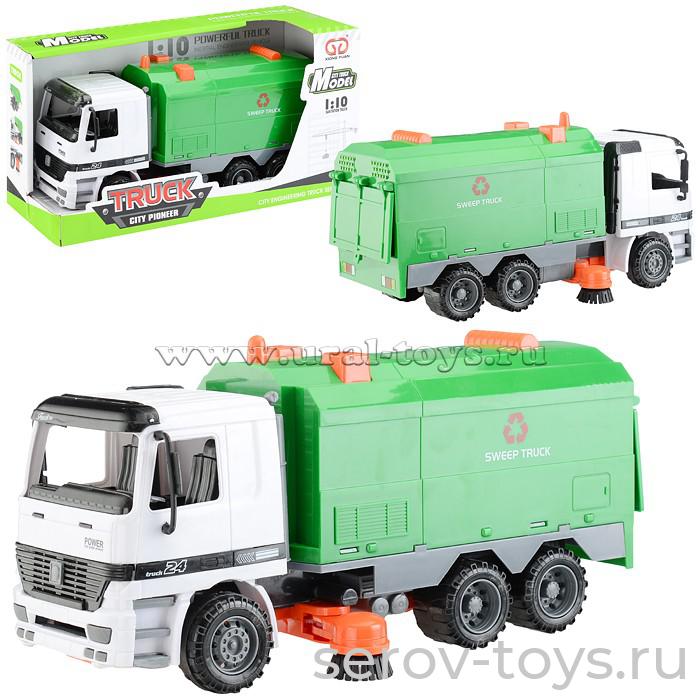 Машина 1:10 Спецтехника 9998-24 Мусоровоз инерц в кор Xiong yuan