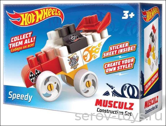 Конструктор HOT WHEELS 709 серия musculz Speedy Bauer