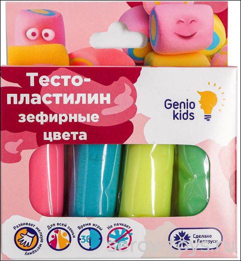 Набор ДТ Тесто-пластилин Маршмеллоу цвета ТА1088V 4 цв в кор Genio Kids