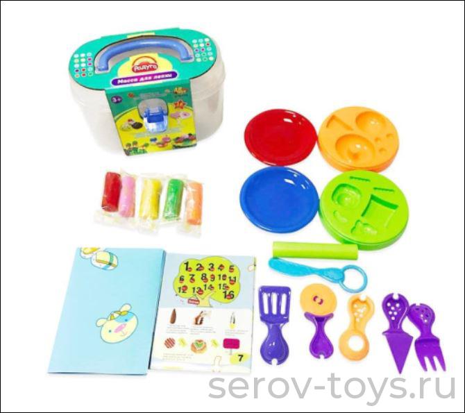 Набор ДТ Радуга 078429 5 цветов,с аксессуарами, 18 предметов, в чемоданчике СТОПЦЕНА