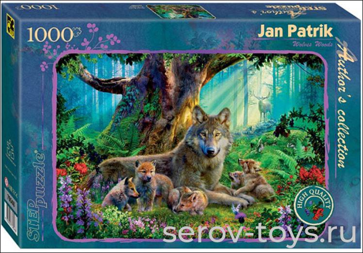 Пазл 1000 Лесные волки (Авторская коллекция) 79548 Степ