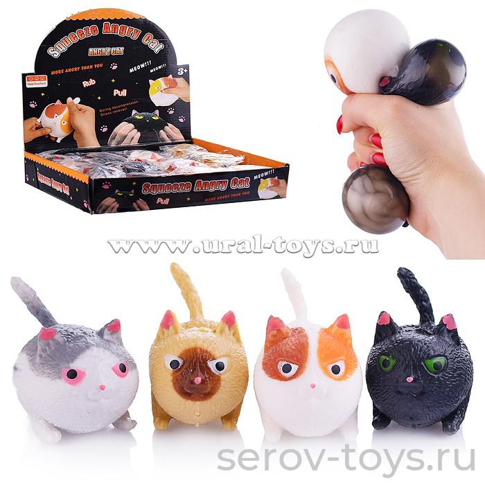 Антистресс-мялка 00-0971 Кот-толстяк малый в пак 12шт в кор