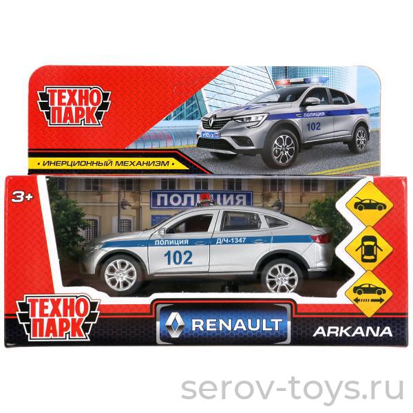 Модель Технопарк Renault Arkana ARKANA-12POL-SR Полиция в кор