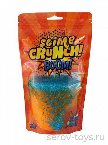 ПРОСРОЧЕНО БЕСПЛАТНО от 2000р/390 Лизун Slime-Crunch S130 Хрустящий слайм 200гр в пак (26 - с ароматом апельсина)