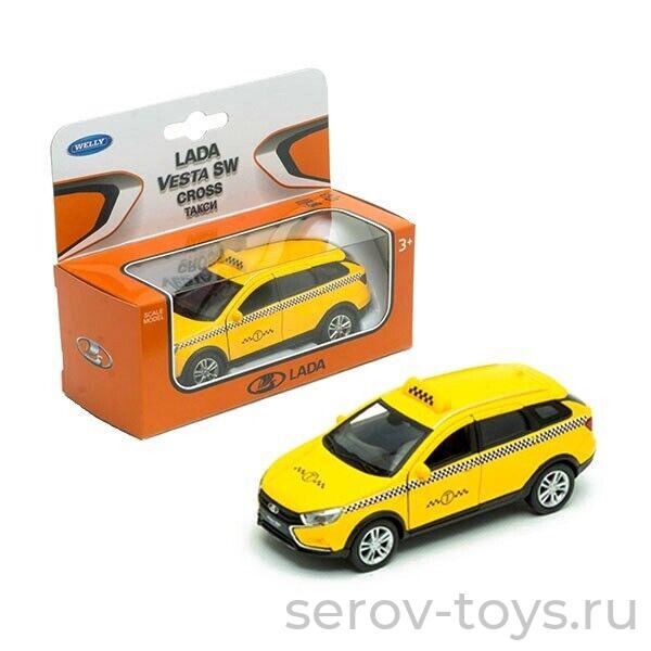 Модель 1:34-39 43763TI Lada Vesta SW Cross Такси