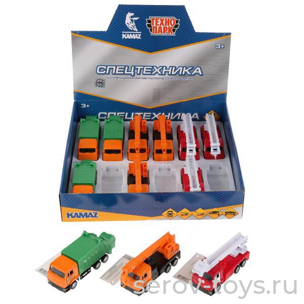 Машина пластик Технопарк SB-18-36DB Камаз Спецтехника инерц 12шт в кор