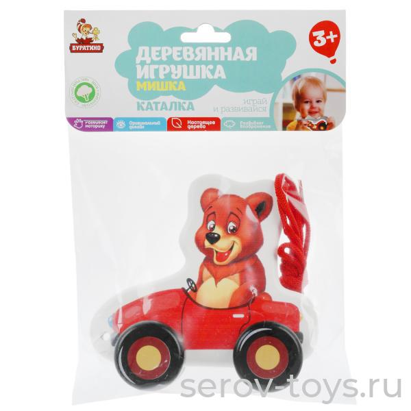 Каталка Мишка KT-M-01 с хедером в пак Буратино
