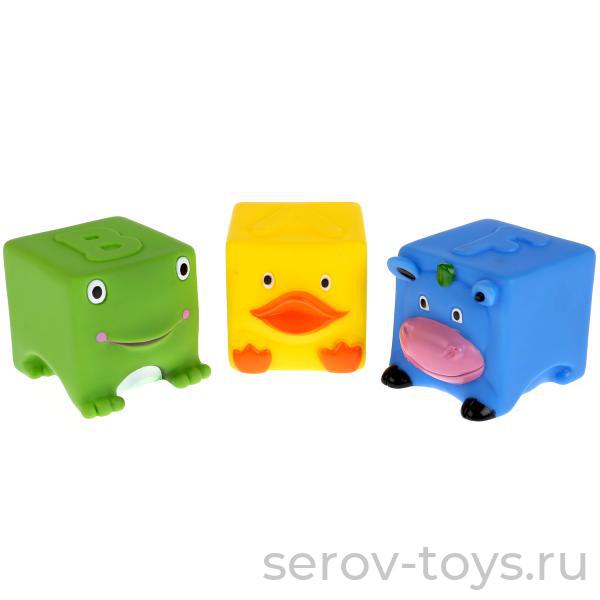 Набор для ванной Кубики LNX27-28-32 пластизоль в сетке Играем вместе