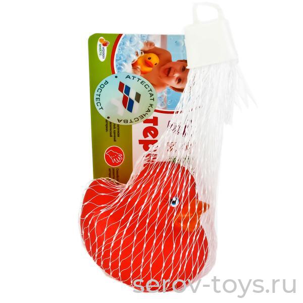 Набор для ванной Утка-термометр LXT12-RD пластизоль в сетке Играем вместе