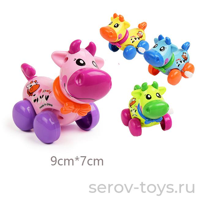 Игрушка заводная Корова 0996A в пак.