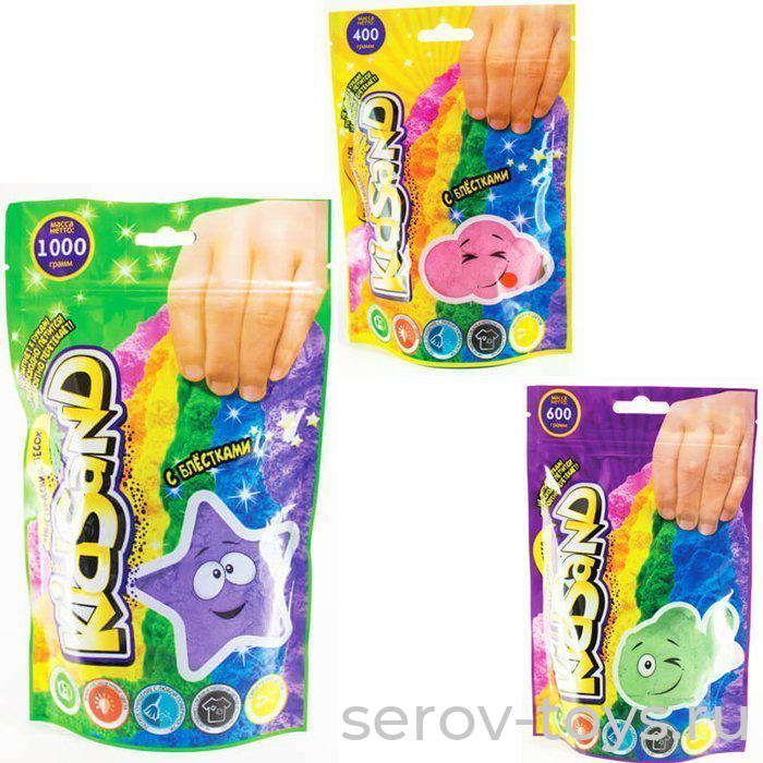 Набор ДТ Кинетический песок KidSand в пакете 0,4 кг KS-03 Danko Toys
