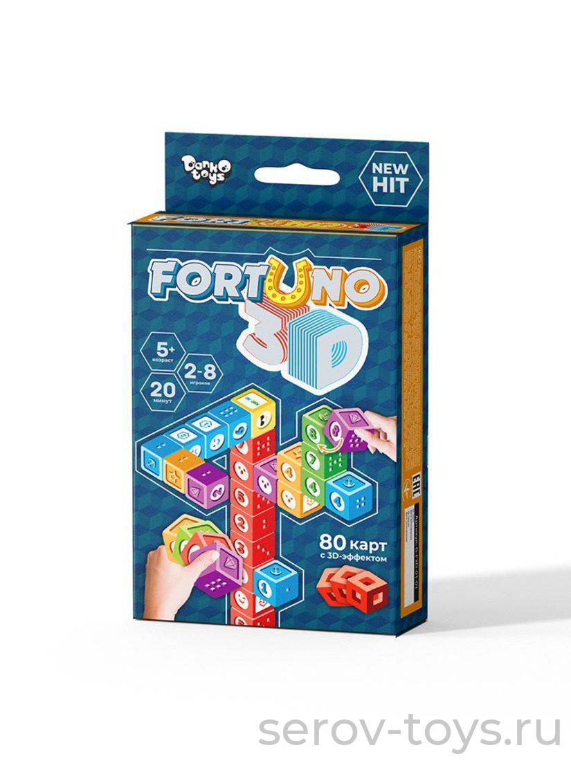 Игра ФортУно 3D G-F3D-01 80 карточек 5+ Danko Toys