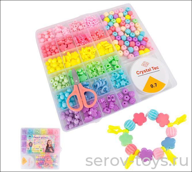 Набор бусин MKN088-6 Ассорти FCJ0877331 в чемоданчике Miss Kapriz