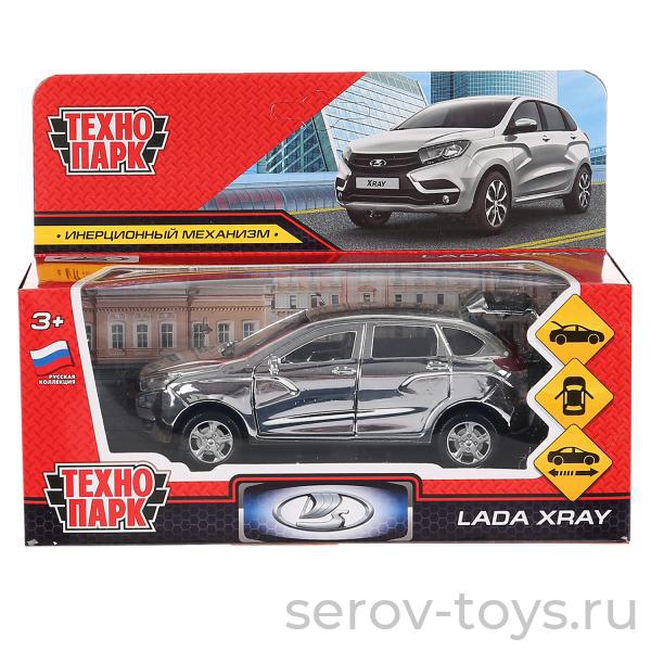 Модель Технопарк LADA XRAY Серебристый Хром XRAY-12CH-WH в кор