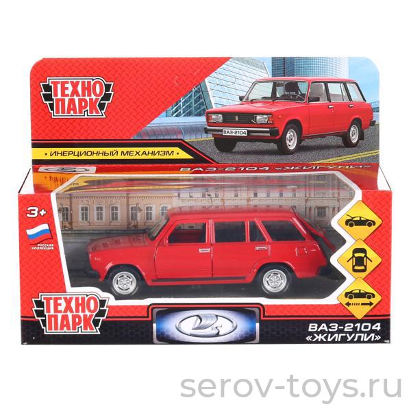 Модель Технопарк ВАЗ 2104 Жигули 2104-12-RD Красный в кор