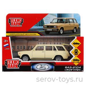 Модель Технопарк ВАЗ 2104 Жигули 2104-12-BN Бежевый в кор