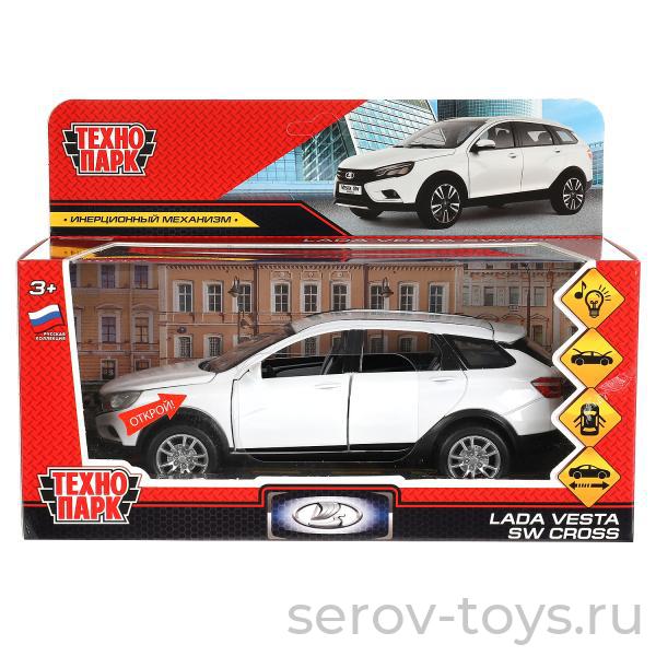 Модель Технопарк LADA vesta SV Cross Белый VESTASWCR-124SL-WHPRL свет звук 17,5см в кор