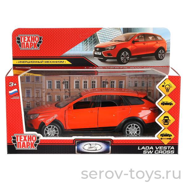 Модель Технопарк LADA vesta SV Cross Оранжевый VESTASWCR-124SL-OG свет звук в кор