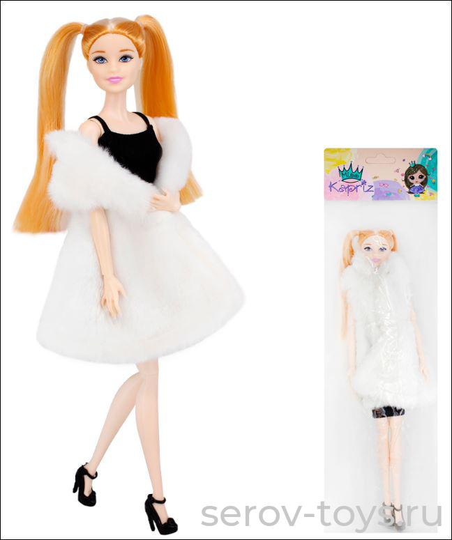 Кукла YS999-MZ2 в шубе в пак Miss Kapriz