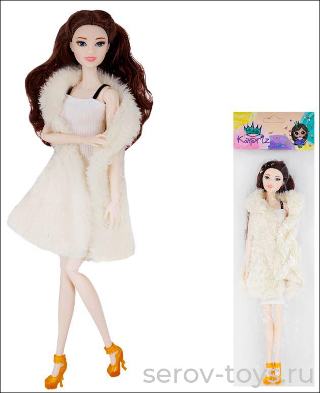 Кукла YS999-MZ3 в шубе в пак Miss Kapriz
