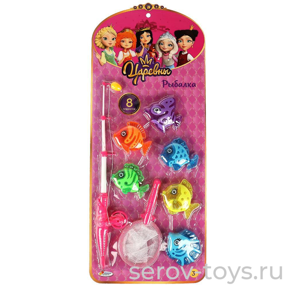 Рыбалка магнитная 1703V180-R6 Царевны на листе Играем вместе (УЦЕНКА 30% 16.01.2023 сломана одна рыбка)