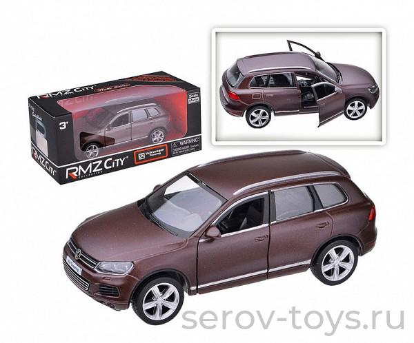 Модель 1:32 RMZ City 554019 Volkswagen Touareg коричневый матовый цвет метал.