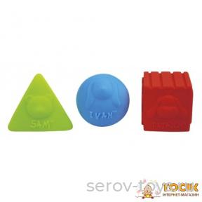 Набор 10612 для купания Геометрические фигуры (зел,крас, син)