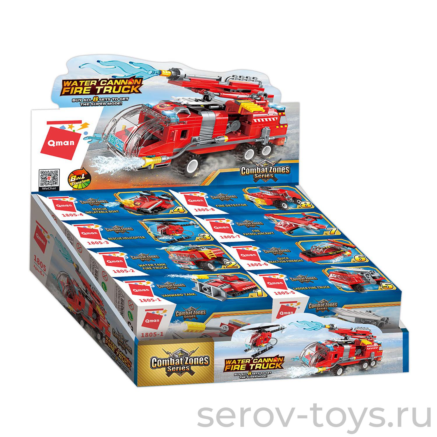 Конструктор Qman 1805 Мега автомобиль шоубокс 8шт