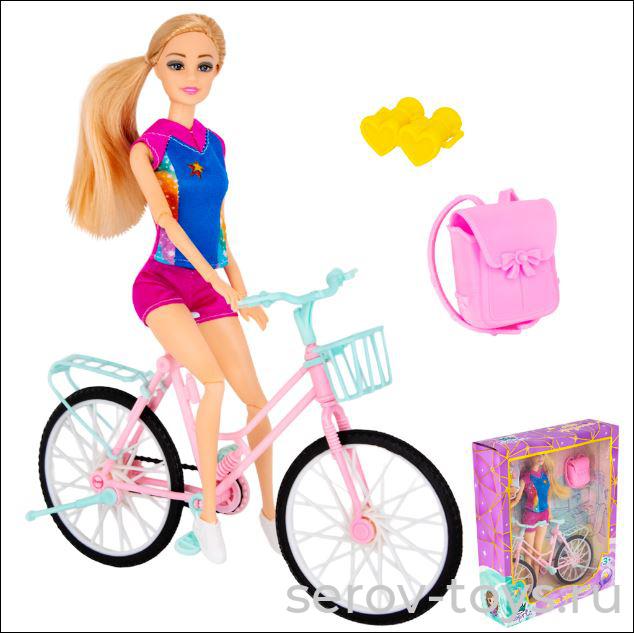 Кукла Моя профессия MKQ173 Спортсменка на велосипеде в кор Miss Kapriz
